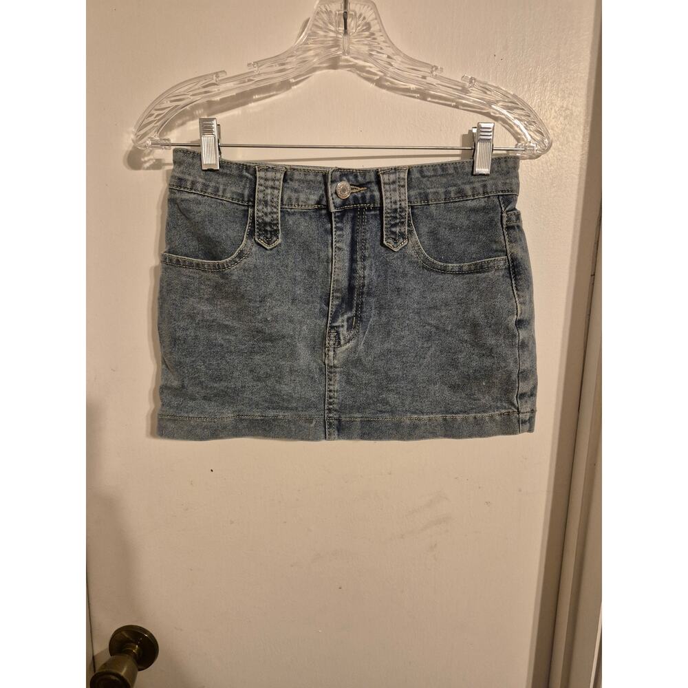 Shein Denim Micro Skirt Size Medium
